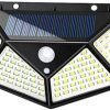 100 LED Solar Motion Sensor Wall Light for Outdoor Security