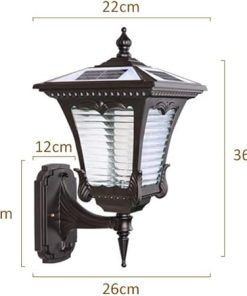 Solar Wall Lamp Waterproof Outdoor Lighting for Home and Garden 2