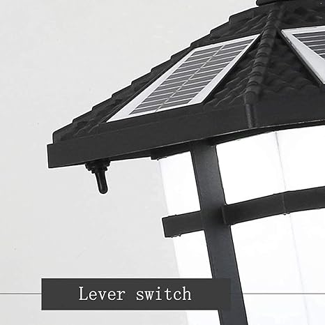 European Retro LED Solar Garden Pillar Lamp for Outdoor Lighting 2 European Retro LED Solar Garden Pillar Lamp for Outdoor Lighting - Image 2