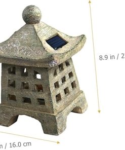 Solar Garden Statue Outdoor Light Resin Landscape Decor Lighting 2