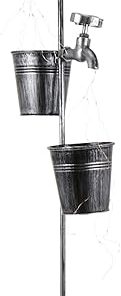 Solar Garden Lamp Outdoor Faucet Design Decorative Light for Lawn