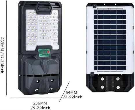 Bright Efficient Solar Street Lights Outdoor IP65 Waterproof 66PCS LED 2 Bright Efficient Solar Street Lights Outdoor IP65 Waterproof 66PCS LED - Image 2