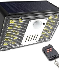 Waterproof Solar Strobe Siren Alarm Light with Remote Motion Sensor