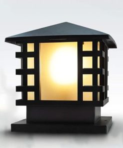Vintage Waterproof Outdoor Pillar Light for Garden and Parking Areas