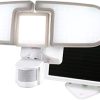 Solar Powered Outdoor Lamp Set of 4 Natural Wicker LED Lights 3