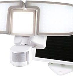 Nature Power Integrated LED White Triple Head Outdoor Solar Light