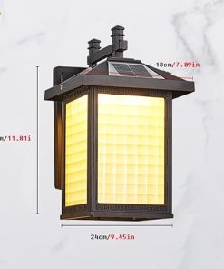 Modern Chinese Outdoor LED Solar Glass Wall Light for Garden Patio 2