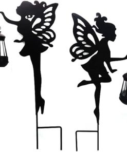 2pcs LED Solar Fairy Lanterns for Outdoor Garden Decoration
