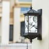 Motion Sensor Solar Lamp LED Lights for Outdoor Use Black 4