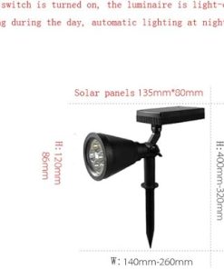 Sturdy Waterproof Solar Outdoor Wall Light for Garden Landscape 2