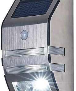 Modern Solar Induction Stainless Steel Waterproof Outdoor Wall Light