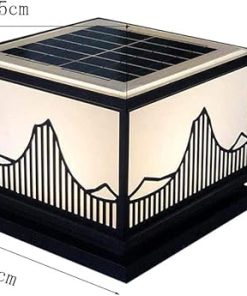 Solar LED Waterproof Garden Post Light for Outdoor Courtyard Decor 2