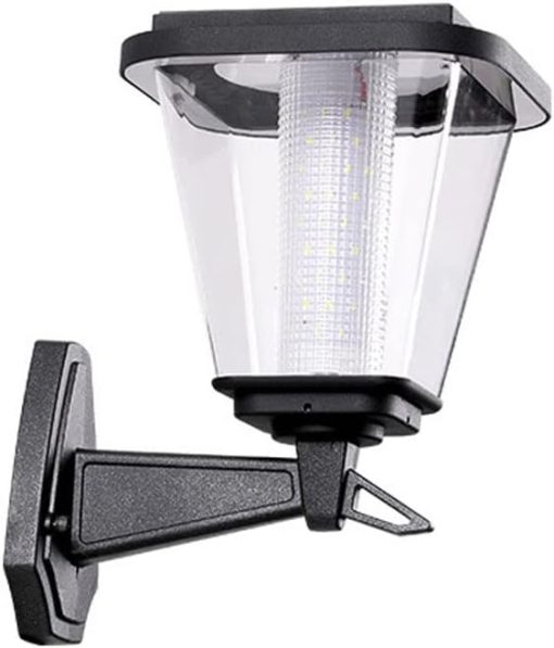 Black Aluminum Solar Wall Light IP44 Waterproof Outdoor Sconces
