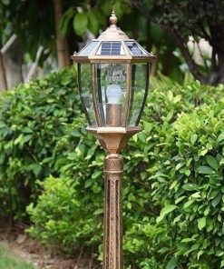 Antique Solar Street Lights Waterproof Garden Landscape Path Lamp