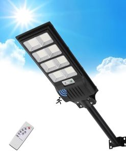 Solar Street Light 400W 6500K LED Outdoor Flood Light with Panel