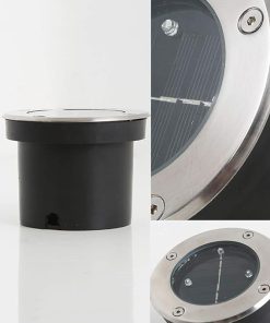 Recessed Solar LED Outdoor Corner Lamp Waterproof for Garden Patios 2