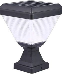 LED Solar Garden Pillar Lantern Lights for Outdoor Pathway Decor