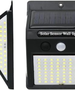 2 Pack LED Solar Lights 144 LEDs PIR Motion Sensor IP65 Waterproof 2
