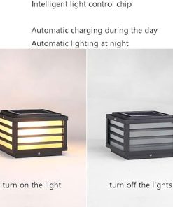 LED Solar Post Cap Light for Outdoor Deck Fence Wooden Posts 2