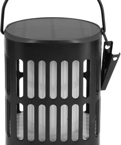 2 Pack Solar LED Garden Flame Light Outdoor Hanging Lantern Lamp