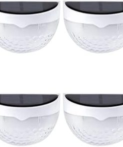 8 Pack Solar Fence Post Lights for Outdoor Waterproof Lighting