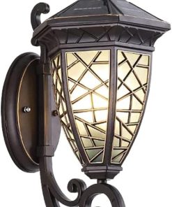 European Solar Wall Pendant Light Fixture with Remote Dimmable Lamp