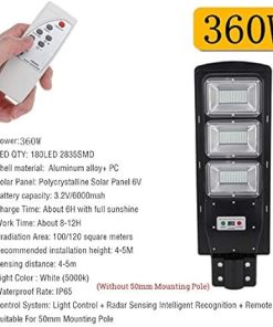 360W LED Solar Street Light 180LED Outdoor Security Wall Lamp IP65 2