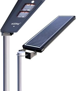Solar Power Dusk to Dawn Black Aluminum LED Light 3200 Lumens