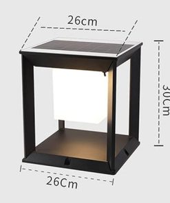 Modern Square Pillar Solar Lights for Outdoor Courtyard Gardens 2