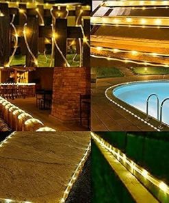 50 Feet Solar Rope Lights 500 LED Waterproof 8 Modes Indoor Outdoor 2