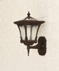 Weatherproof Solar Powered Wall Lantern for Outdoor Garden Lighting 2