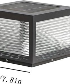 Solar Post Cap Lamp Outdoor Waterproof Modern Garden Pillar Light 2