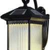 DOITOOL 3 Sets Solar Garden Lights Outdoor Wall Sconces Indoor Use 3