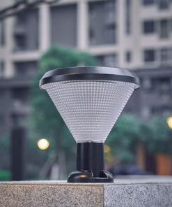 Modern Solar LED Pillar Lamp for Outdoor Garden and Park Lighting 2