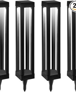Upgraded Waterproof Stainless Steel Solar Outdoor Pathway Lights 2