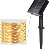20m Solar Copper Wire String Lights for Outdoor Holiday Decor