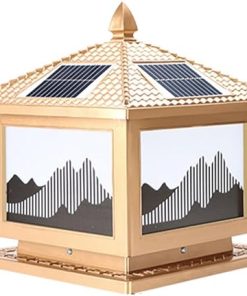 LED Solar Post Cap Lights IP54 Waterproof for Deck Patio Garden