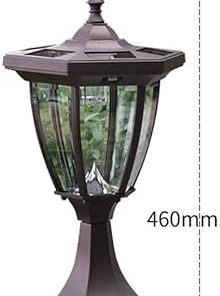 Outdoor Aluminum LED Solar Column Lamp IP65 Waterproof Garden Light 2