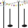 Solar Pathway Lights Outdoor LED Warm White RGB Waterproof Garden Lights 4
