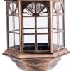 Waterproof Solar Glass Wall Lantern Retro Design for Outdoor Use 3