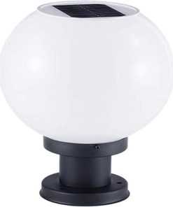 Solar Ball Shaped Outdoor Wall Lamp Waterproof LED Garden Light