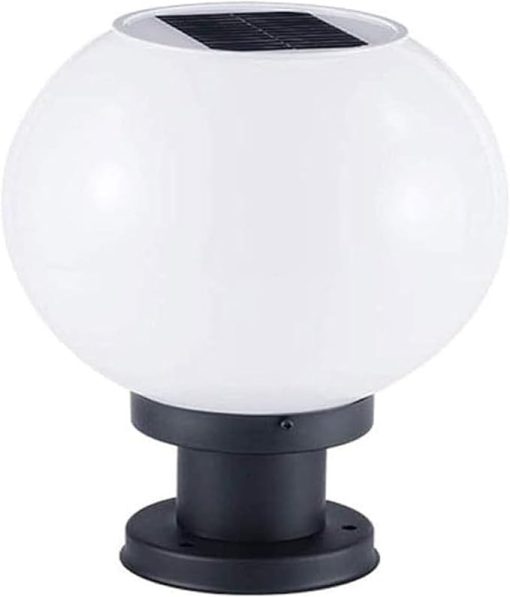 Solar Ball Shaped Outdoor Wall Lamp Waterproof LED Garden Light