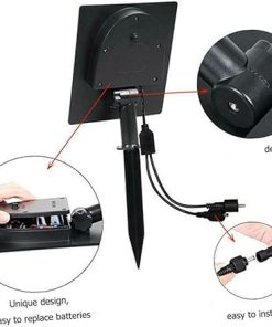 6W Outdoor Solar LED Lawn Light 3000K Warm Waterproof Landscape Light 2