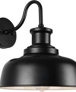 Solar Barn Light Outdoor Gooseneck Wall Fixture Solar Powered RZSR007