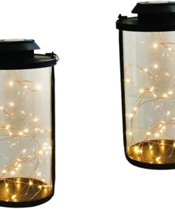 Solar LED Wire Lantern String Lights for Garden Balcony Camping