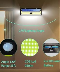 Solar Outdoor Motion Sensor Lights with 3 Modes and Wide Angle 2