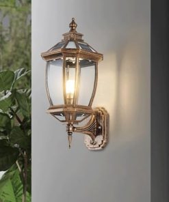 Gold Solar Energy Wall Sconces Waterproof Lights for Outdoor Use 2