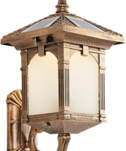 Aluminum Solar Wall Light Outdoor Waterproof Fireproof Garden Lamp