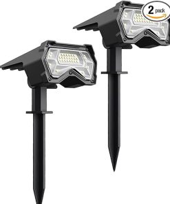 Solar Garden Street Light with 2 Modes Waterproof 28LED White Light