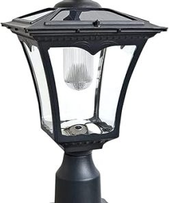 Solar Aluminum Column Lamp Outdoor Waterproof Pillar Light for Porch